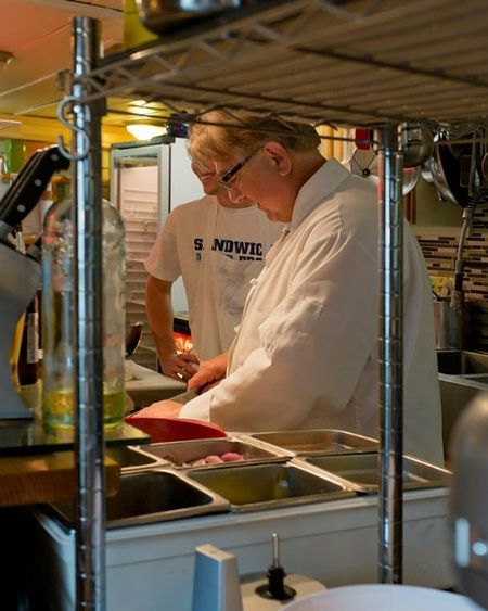 Chef preparing a mean in the kitchen