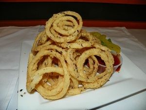 Appetizer of onion rings