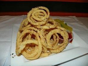 Appetizer of onion rings