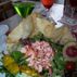 Salad with lobster meat